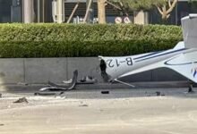 Avioneta estrellada contra la Torre Citic en Beijing