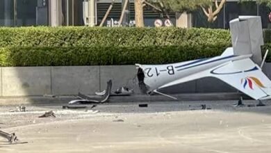 Avioneta estrellada contra la Torre Citic en Beijing