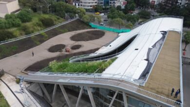 Imagen de la cubierta verde del Centro Cultural Córdoba