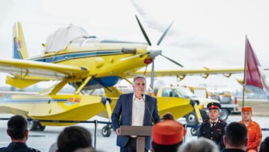 Presentación de las nuevas aeronaves para combatir incendios forestales en Córdoba