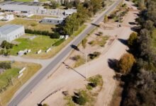 Imagen de la obra de duplicación de calzada en la Ruta Nacional 158 en Villa María