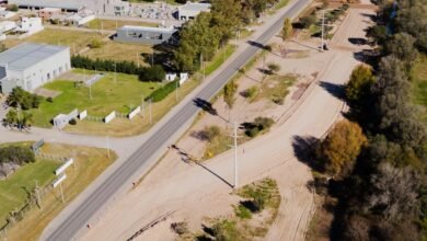 Imagen de la obra de duplicación de calzada en la Ruta Nacional 158 en Villa María