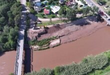 Imágenes de la obra de protección contra inundaciones en La Carlota