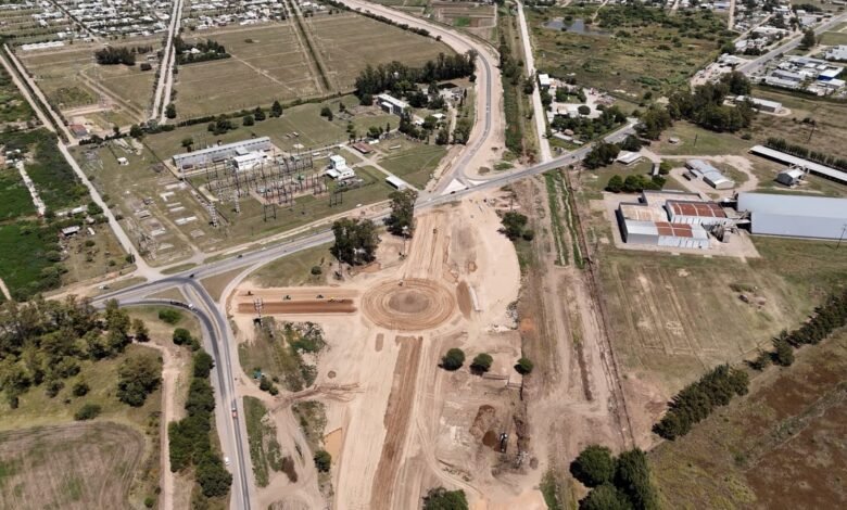 Imagen de la obra de la circunvalación en Villa María