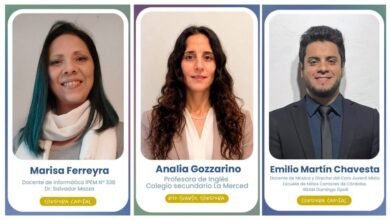 Docentes cordobeses destacados en el Premio Nacional "Docentes que Inspiran"