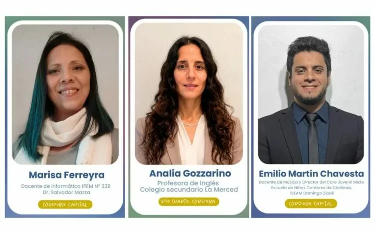 Docentes cordobeses reciben reconocimiento en el premio 'Docentes que Inspiran'
