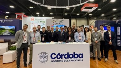 Representantes de la misión comercial cordobesa en la Feria Proveedor Automotriz de Nuevo León, México