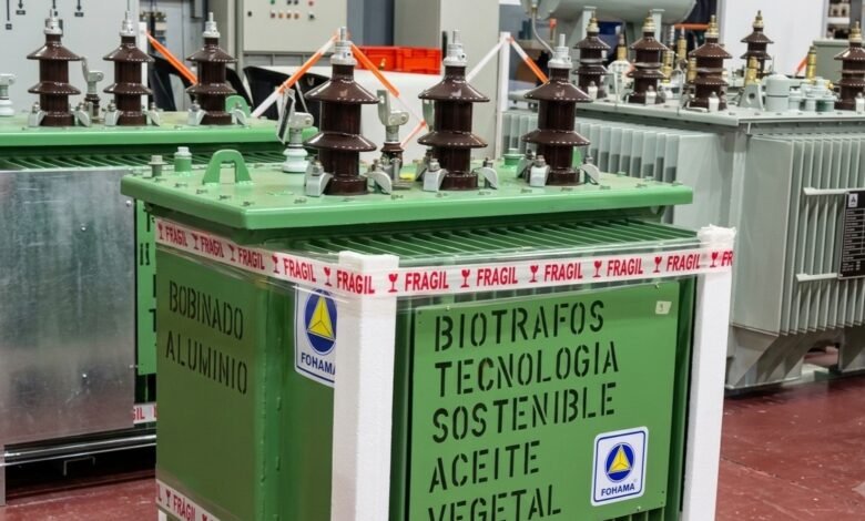 Imagen del biotransformador de aceite vegetal en Quilino, Córdoba