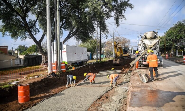 Trabajos de duplicación de calzada en Av. Bodereau