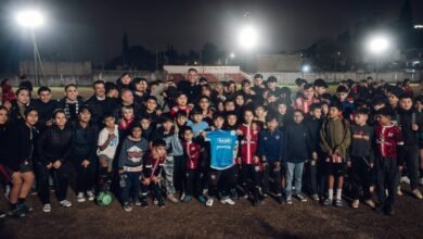 Inauguración de las obras de iluminación y riego en el Club Villa Siburu