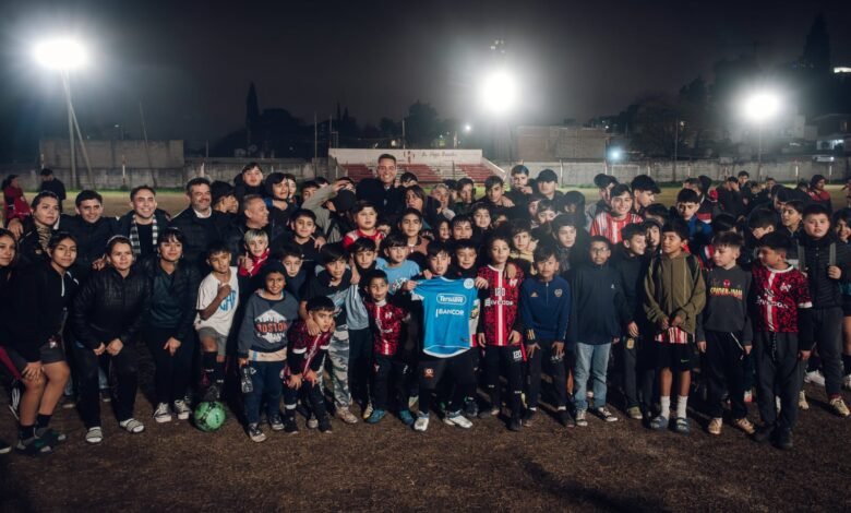 Inauguración de las obras de iluminación y riego en el Club Villa Siburu