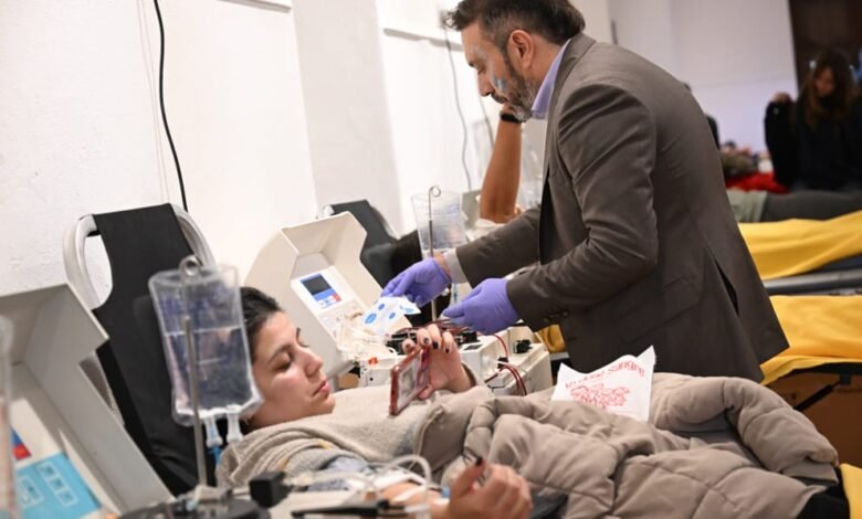 Donantes de sangre en el Cabildo Histórico de Córdoba