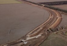 Trabajos de pavimentación en la Ruta Provincial 10