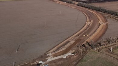 Trabajos de pavimentación en la Ruta Provincial 10
