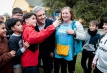 Llaryora en la inauguración de la obra de gas natural en Las Acequias