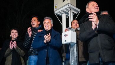 Imagen de la inauguración de la iluminación del primer tramo de la Circunvalación de Río Cuarto.