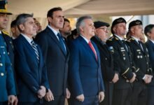 Gobernador Martín Llaryora en el acto de juramento de fidelidad