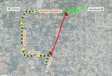 Imagen de la obra de duplicación de calzada de Av. Bodereau