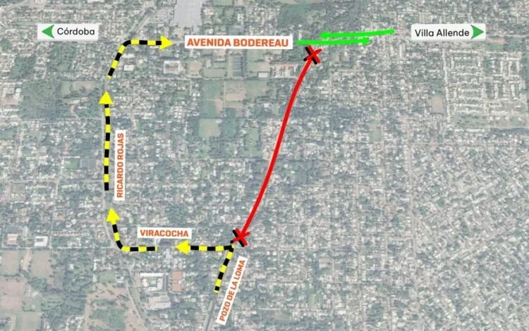 Imagen de la obra de duplicación de calzada de Av. Bodereau