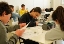 Estudiantes participando en la Olimpiada Cordobesa de Matemática