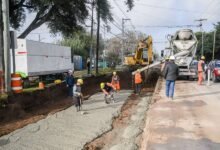 Imagen de la Avenida Bodereau en obras