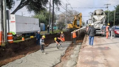Imagen de la Avenida Bodereau en obras