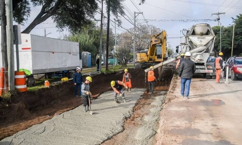 Imagen de la Avenida Bodereau en obras