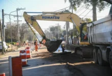 Trabajos de construcción en la avenida Bodereau