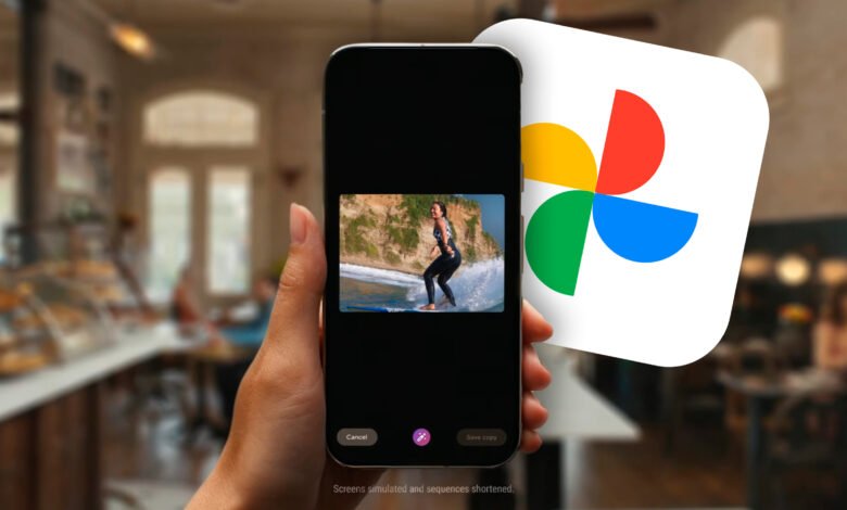 Imagen de la pantalla de Google Fotos mostrando el álbum de stickers