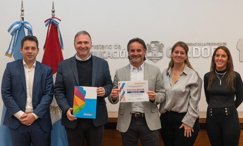 Imagen de la Escuela 9 de Julio en Agua de Oro con nuevos espacios educativos