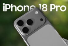 Imagen del iPhone 18 Pro en color Cherry Dark, mostrando un tono uniforme y un diseño innovador