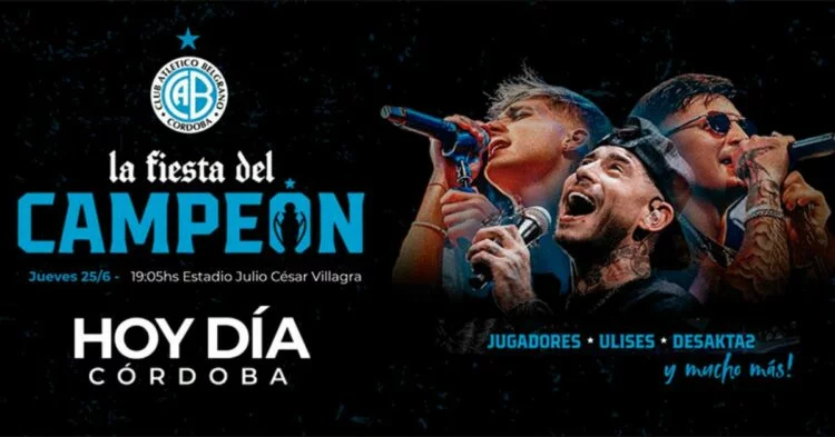 Imágenes de la celebración del título del Club Atlético Belgrano