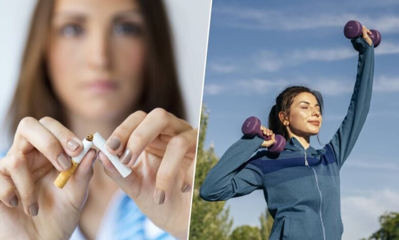 Persona haciendo ejercicio al aire libre