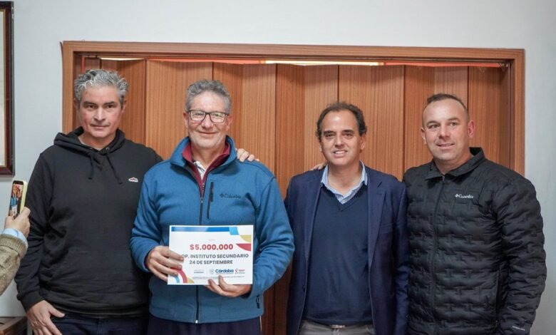 Entrega de fondos y aportes a instituciones del sur cordobés
