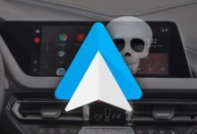 Imagen de un coche con Android Auto en el salpicadero