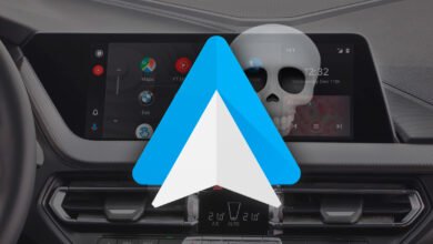 Imagen de un coche con Android Auto en el salpicadero