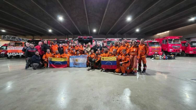 La Brigada USAR ARG-10 en acción durante su misión humanitaria en Venezuela
