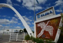 Imagen de la fábrica de aviones FAdeA en Córdoba