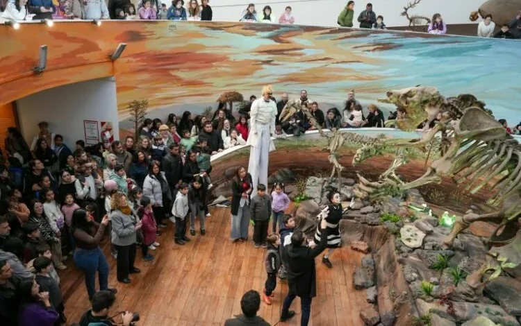 Exhibición de megafauna en el Museo de Ciencias Naturales
