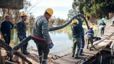 Imágenes del Parque Sarmiento antes y después de la renovación del puente
