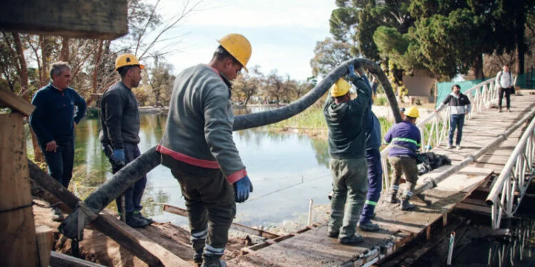 Imágenes del Parque Sarmiento antes y después de la renovación del puente