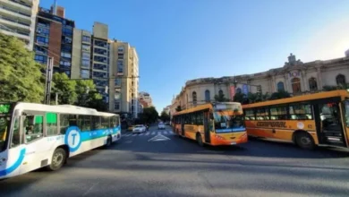Imagen de un colectivo en la ciudad de Córdoba