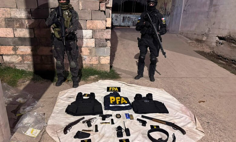 Imágenes del operativo antinarcotráfico en Córdoba