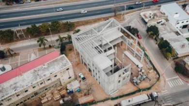 Imagen de la construcción de la nueva sede de la UPC en zona sur