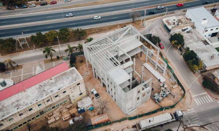Imagen de la construcción de la nueva sede de la UPC en zona sur