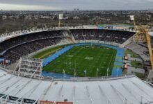 Imagen de Los Pumas en el estadio Mario Alberto Kempes de Córdoba