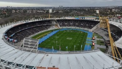 Imagen de Los Pumas en el estadio Mario Alberto Kempes de Córdoba