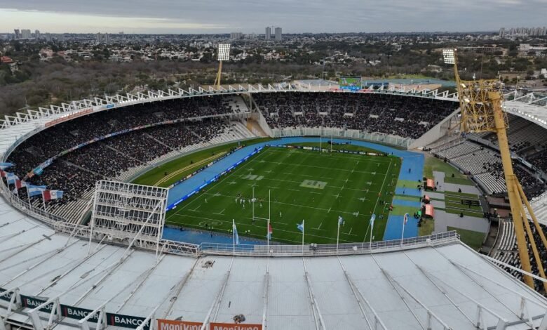 Imagen de Los Pumas en el estadio Mario Alberto Kempes de Córdoba