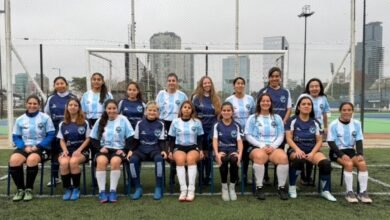 Las Murciélagas en entrenamiento para la Copa América