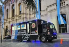 Imagen de la Policía de Córdoba desplegando un operativo de seguridad en la ciudad